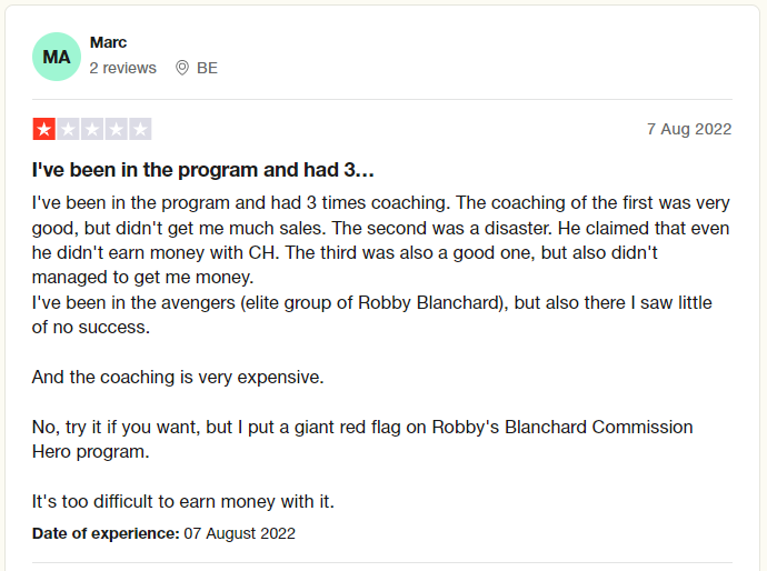 trust pilot review commission hero 